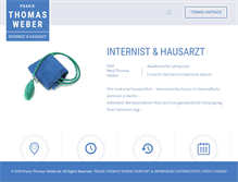 Tablet Screenshot of praxis-thomas-weber.de